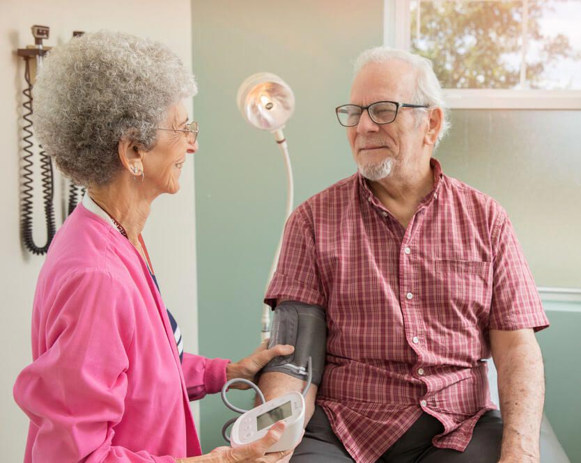 Doctor explaining test results to a patient